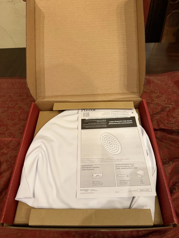 Pfister Verve USH-03SHWB Matte Black Modern Round 10" Raincan Showerhead | NEW - Image 3 of 4