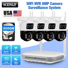 KERUI 8CH 6MP NVR WiFi IP 4PCS Security Camera Systems with 500G HDD kits 