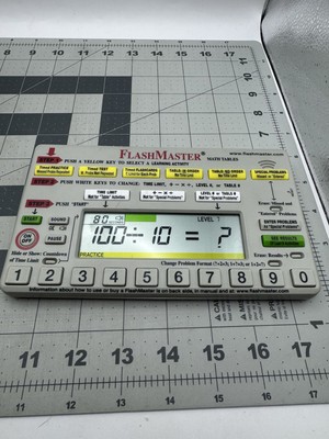 FlashMaster Math Tables Electronic Learning Tool MT1A Education - TESTED