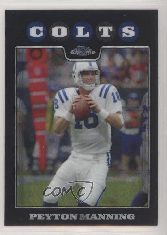 2008 Topps Chrome X-Fractor Peyton Manning #TC10 HOF 00ah