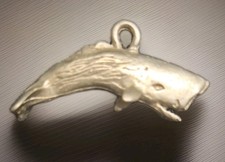Vintage Jonah The Whale spermwhale Charm Sterling Silver 3 gram