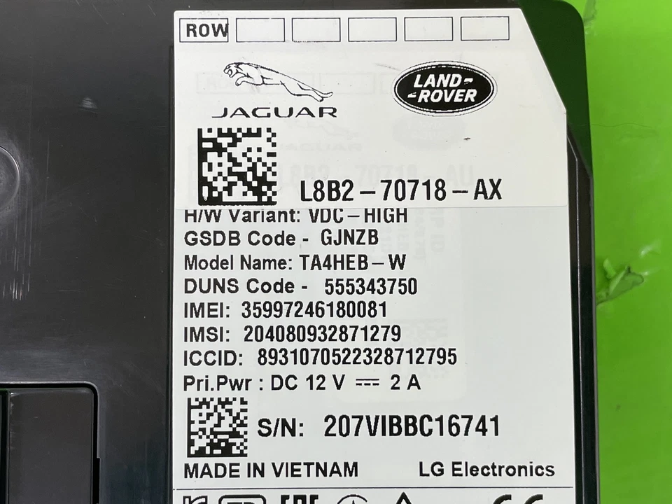 LAND ROVER DEFENDER L663 TELEMATICS CONTROL MODULE UNIT 2020-2025 JAGUAR I PACE - Image 3 of 4