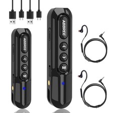 Super Mini Walkie Talkies Long Range for Adults Rechargeable Small Black