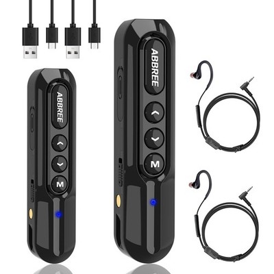 Super Mini Walkie Talkies Long Range for Adults Rechargeable Small Black 