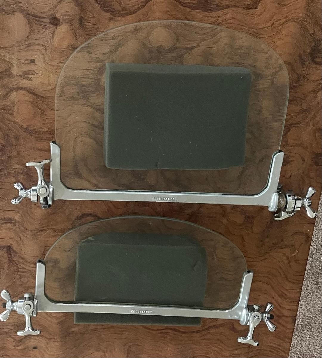 Brooklands racing screens.. OEM original.Excell. RARE..Jag XK120,, Bugatti, MGTC