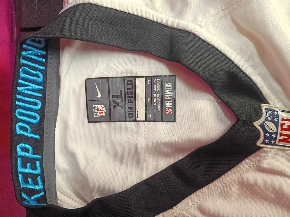 Camiseta Nike Cam Newton Carolina Panthers #1 blanca NFL On Field para hombre talla XL Foto 4 de 4