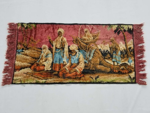 Vintage French Beautiful Scene Wall Hanging Tapestry Panel 98x50cm