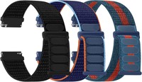 UhrenarmbäNder Nylon 16-22Mm Schnellverschluss Gewebt Verstellbar Sport 3 StüCk