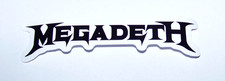 MEGADETH Logo Cut Sticker Decal Band Music Rock Metal Megadeth
