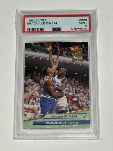 1992 Fleer Ultra - Rookie Shaquille O'Neal #328 ROOKIE RC GRADED MINT PSA 9