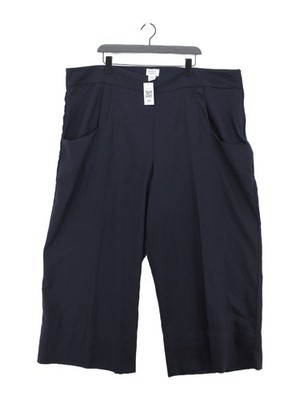 Unikat Vintage Damen Hose UK 26 blau Baumwolle mit Viskose, Elasthan Capri