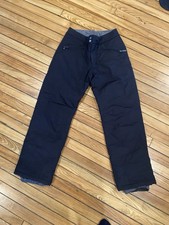 Woman  s Snow pants White Sierra Size Med Black Waterproof Outdoor Ski Snowboard