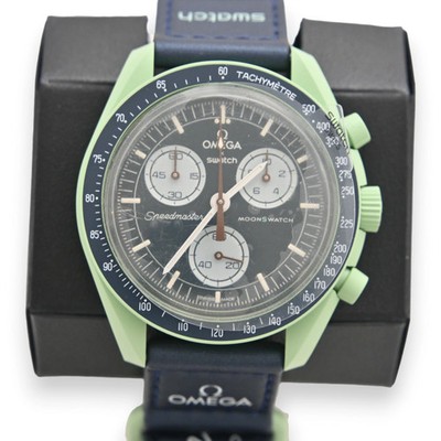 Used Omega x Swatch Speedmaster Mission to Uranus wristwatch N rank om3939cc