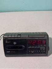 GE Alarm Clock Am/Fm Radio & Cassette Player Tested Working Model # 7-49A