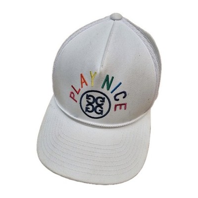 Gfore G/FORE Circle G s Golf Cap Hat Play Nice Snapback One Size White