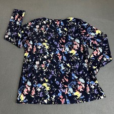 LIVI Active Lane Bryant Women 18/20 Blue Abst...