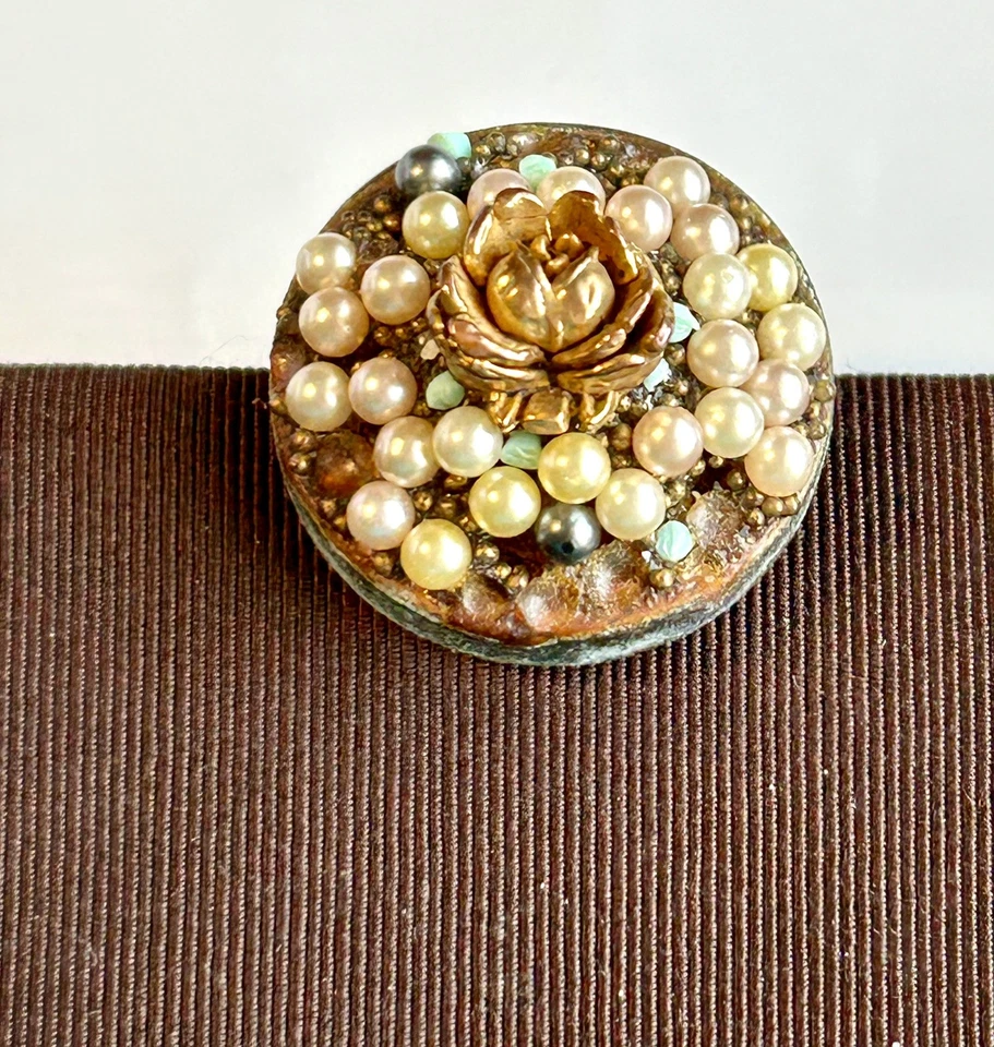 Cartera Garay Vintage Bolso sin asas Bolso de mano con cambio adjunto Cartera Marrón Foto 3 de 4