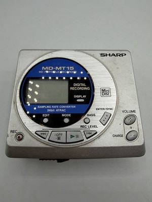 SHARP MINIDISC WALKMAN RECORDER MD-MT15 *TESTED *WORKING