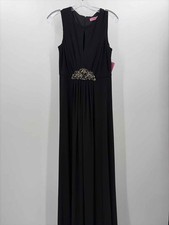 Pre-Owned Eliza J Black Size 8 Maxi Sleeveless Dress