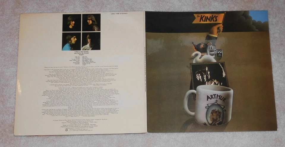 Rar KINKS - Arthur or The Decline And Fall Empire 1969 FOC LDVS 17166 Poster - Bild 4 von 4