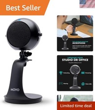 Plug-and-Play USB Microphone with Adjustable Gain for Streaming and Conferencing