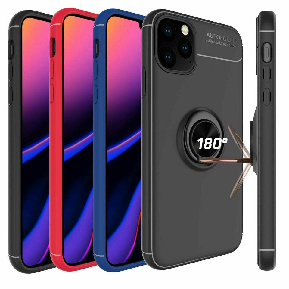 iPhone 11 iPhone 11 Pro iPhone 11 Pro Max Ring Stand Case fits Magnet ...