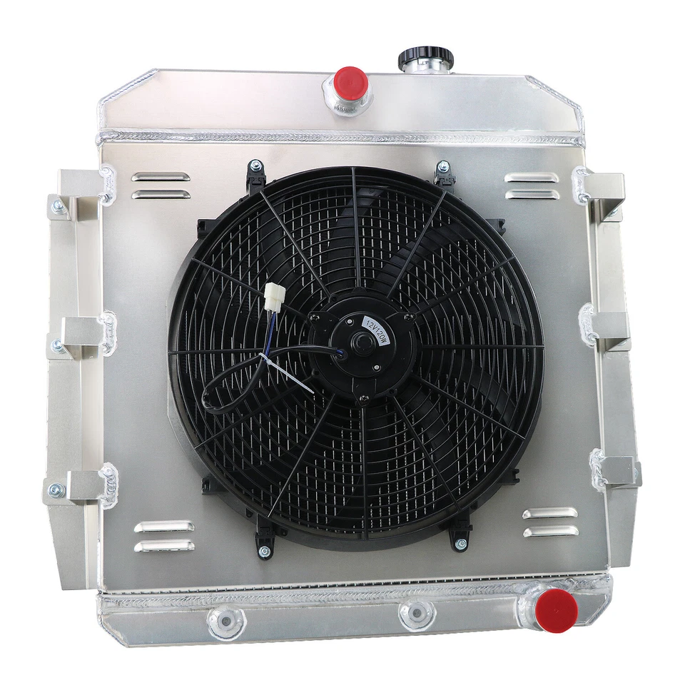 For 1955-1959 1957 Chevy GMC C/K 100/150 Truck Pickup 3 Rows Radiator Shroud Fan - Image 4 of 4