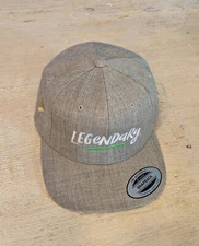 The Classic Yupoong Hat Adult Adjustable Gray Legendary Snapback Wool Mens NEW