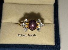 100 Natural Ruby Star Ring 925 Sterling Silver Ring Promise Ring Gift Ruby Ring