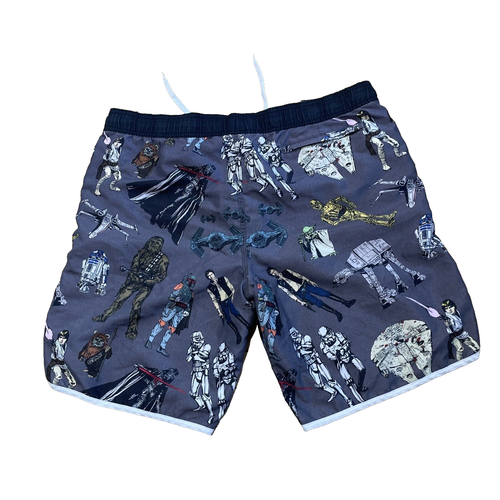 Star Wars Print Swim Trucks Herren 40x10 2XL Vader Yoda Han Solo Wookie Mesh Line - Bild 2 von 23