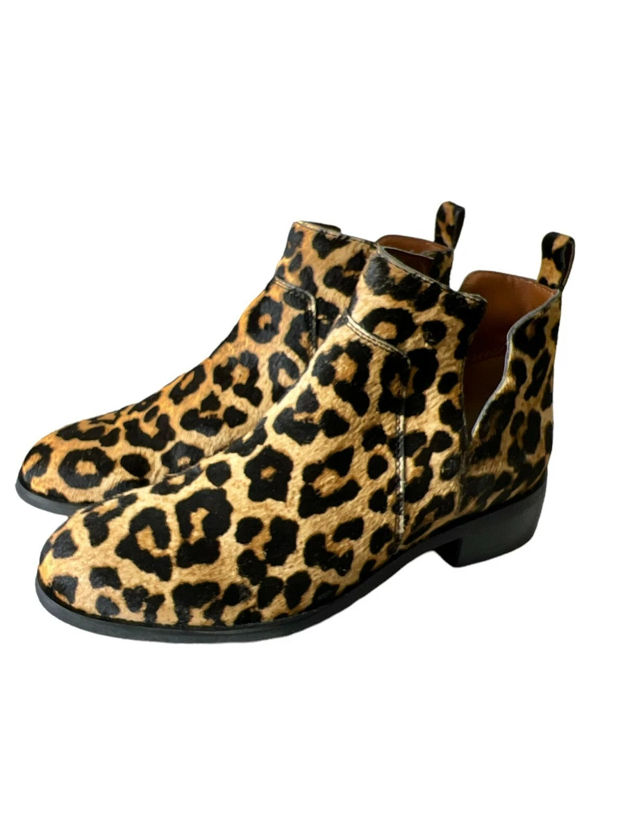 Franco sarto leopard ankle boots cheap