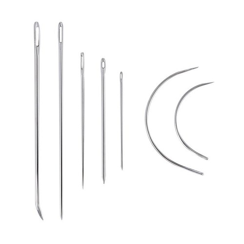 DE 16 Stück Leder Handwerk Werkzeug Leder Nähen Set Nadeln Nähen Wachsfaden Set - Bild 7 von 12