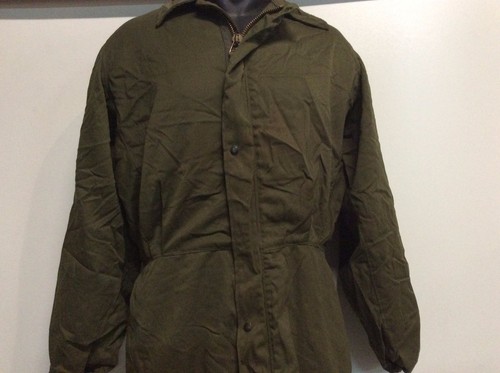 USGI Military OD Cold Weather MECHANICS COVERALLS Overalls Half Zip Small Fair - Picture 2 of 3