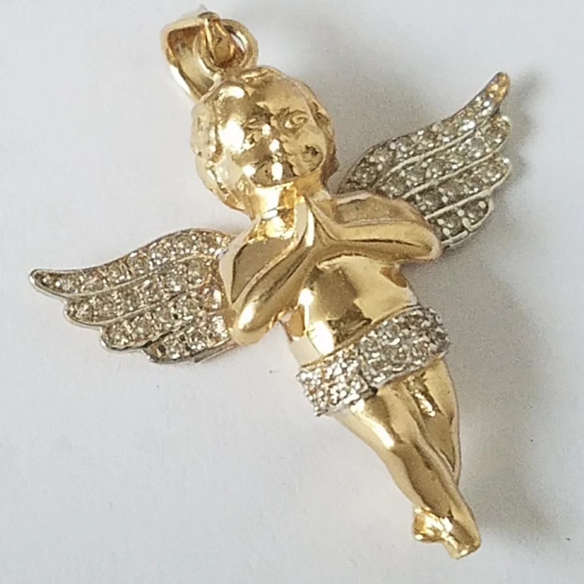 Angel pendant with diamonds deals