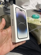 Original Box for Apple iPhone 14 PRO with Sticker  Manuals - Space Black Box