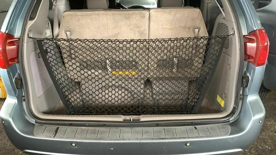 Red de carga organizadora de malla estilo sobre maletero trasero para TOYOTA SIENNA 2004-2020 Foto 3 de 4