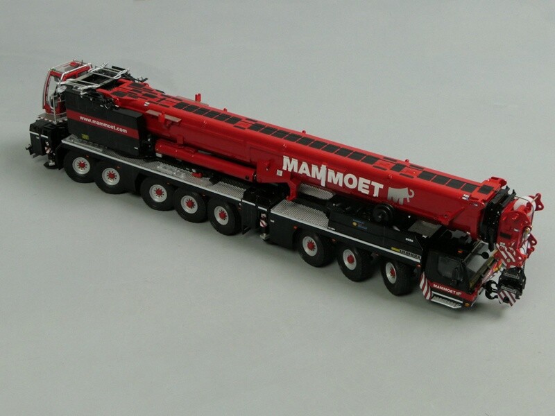 WSIMODEL1/50、LTM1650-8.1MAMMOT for Mammoet FOR Liebherr LTM 1650-8.1 Crane 1:50 Truck Pre