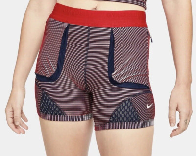 NIKE X Gyakusou Utility Shorts Red Black GIRA Tights Running CU0224-498 Size XL