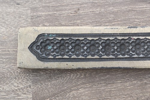 Vintage Type handmade Cast Brass Jewelry Die Mold Hand Engraved Stamp Seal die - Picture 5 of 7