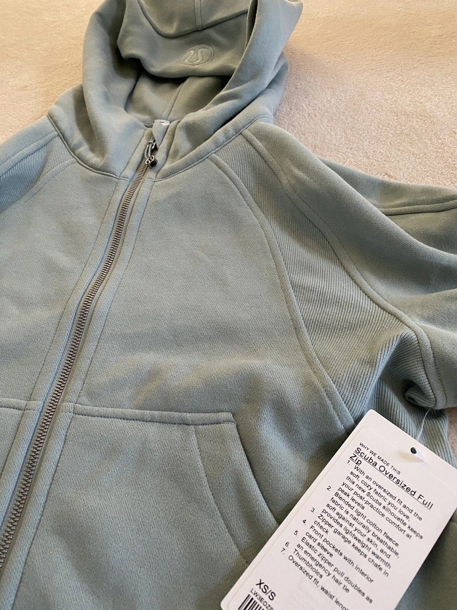 Lululemon scuba silver blue oversized full zip jacket - Athletic