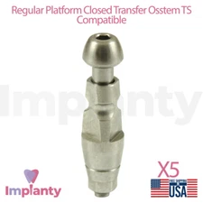 5x Dental Closed Transfer Regular Platform 2.5mm 0sstem Compatible Dentistry