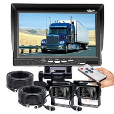 7'' Backup Camera + Monitor Kit System Back Parking Night Vision For Truck RV