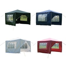 Image of 3x3m 3x6m 3x9m Garden Gazebo With Sides Outdoor Marquee Canopy PE Party Tent
