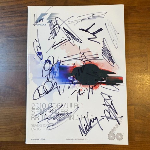 Autographed 2010 F1 British Grand Prix Official Programme Lewis Hamilton b139 - Picture 2 of 20