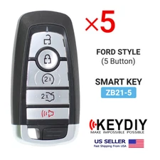 5X KEYDIY Universal Smart Proximity Remote Key For Ford Style 5 Buttons ZB21-5