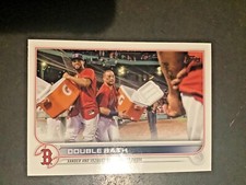 2022 Topps Series 1 Xander Bogaerts & Vazquez Double Bath Card Boston Red Sox 