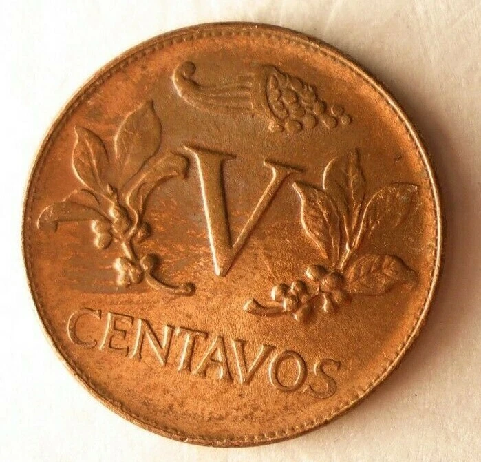 Colombia 1958 5 centavos - Tipo escaso - Envío gratuito - Colombia Bin A Foto 2 de 2
