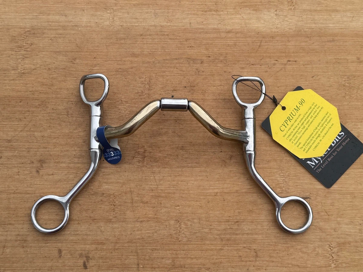Mors Filet Western 5 Pouces – Avec Rayures Cuivre – Snaffle