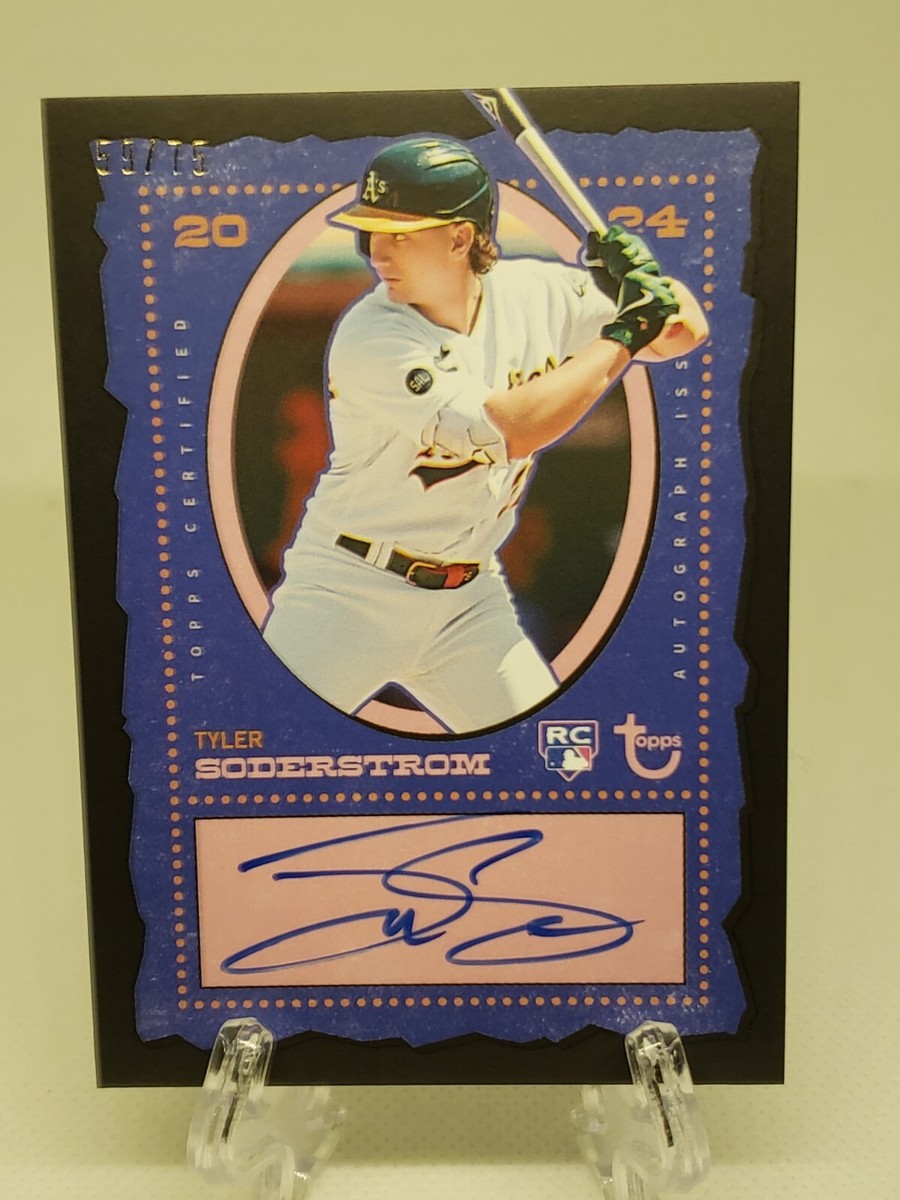 2024 Topps Brooklyn Collection Tyler Soderstrom RC Auto Purple 