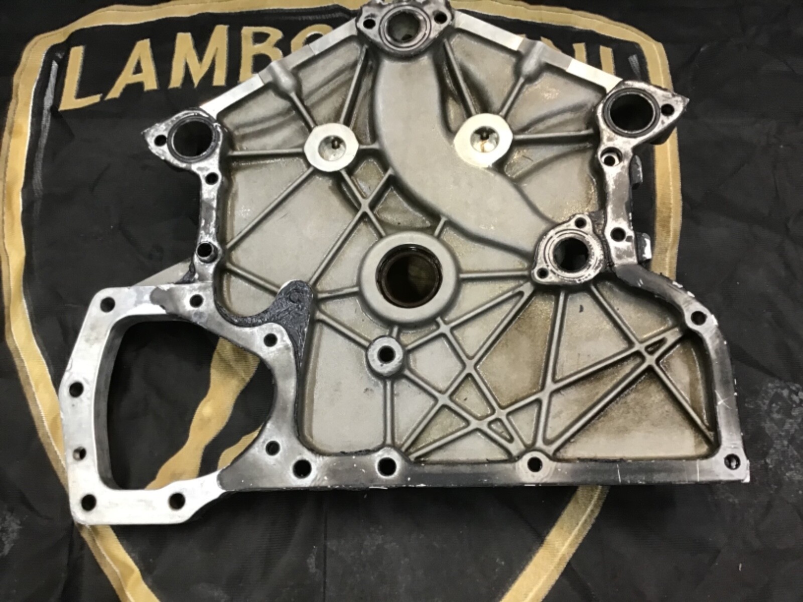 02 07 Lamborghini Murcielago front engine timing cover